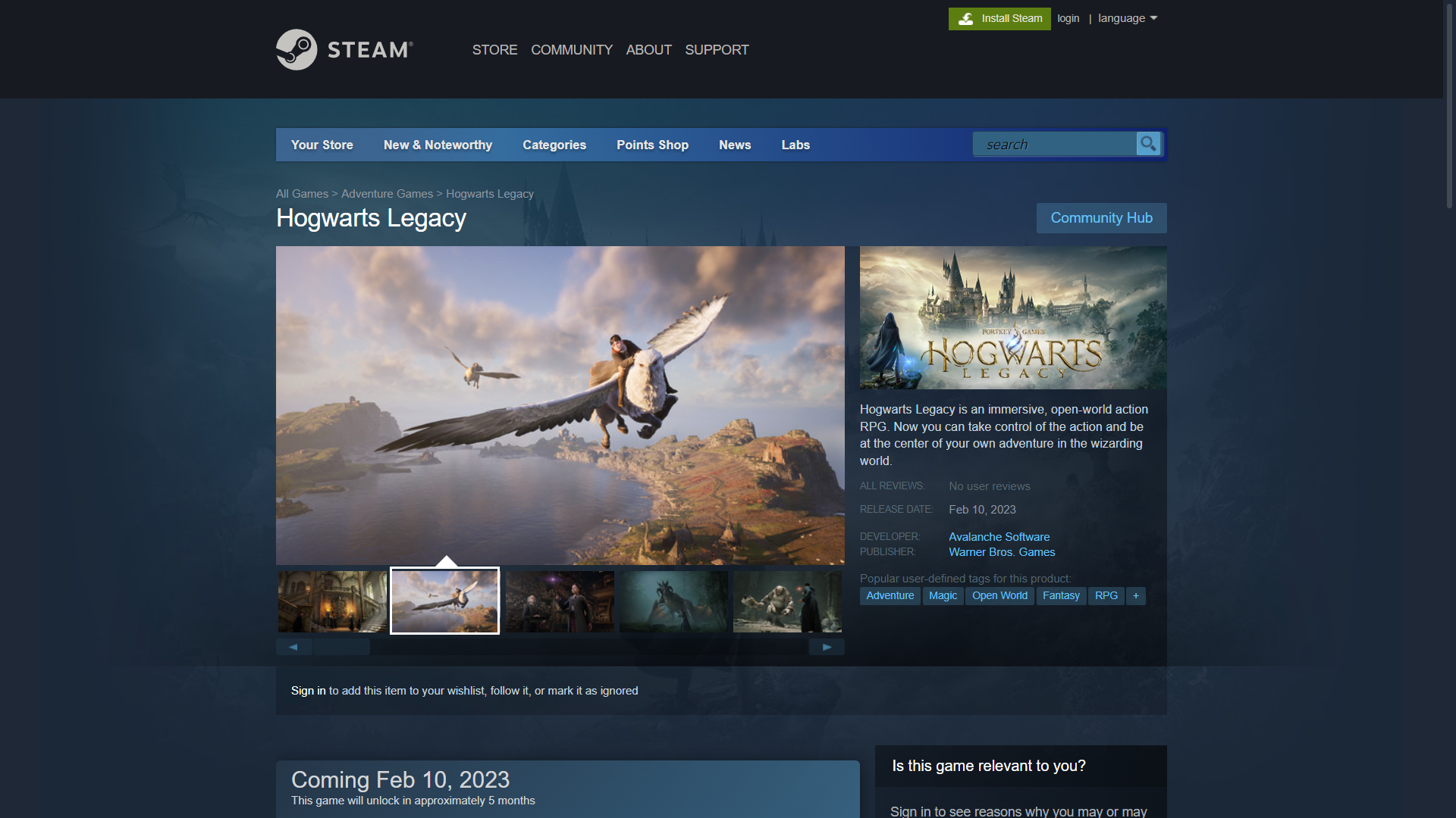 Image for Steam Clone Website